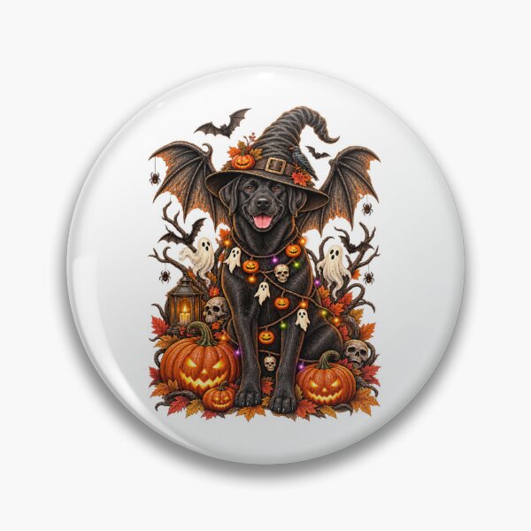 Item preview, Black Lab Halloween Labrador Witch designed and sold by RuperDelois.