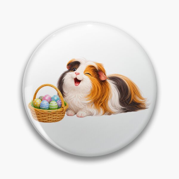 Item preview, Long Haired Guinea Pig Easter Joy designed and sold by Sillytoe.