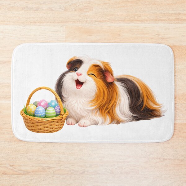 Item preview, Long Haired Guinea Pig Easter Joy designed and sold by Sillytoe.