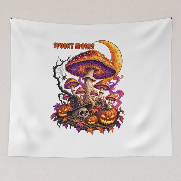 Item preview, Spooky Spores Halloween Mushroom designed and sold by RuperDelois.