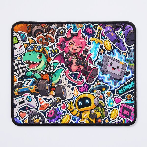 Item preview, Retro Gamer Sticker Pack Fox Dino Respawn Bonus Round designed and sold by Inked Legacy.