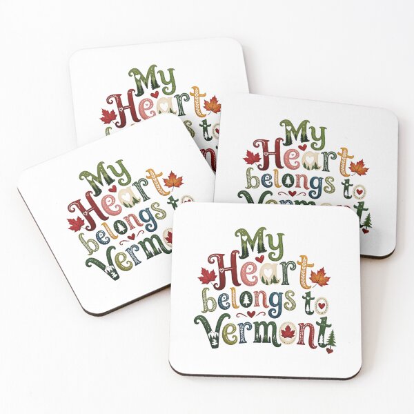 Item preview, My Heart Belongs to Vermont - Cute Souvenir Travelers Gift for Men Women & Kids  designed and sold by Mozaic Clothes.