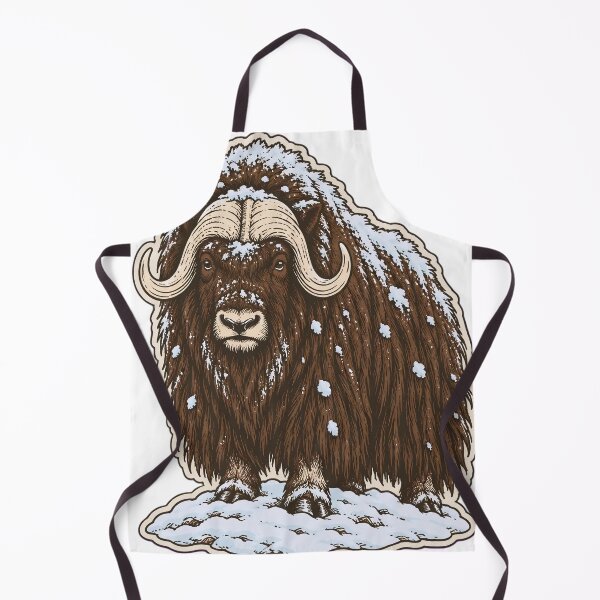 Item preview, Musk Ox | Shaggy Arctic Tundra Muskox in a Blizzard Die Cut designed and sold by StickyGuys.