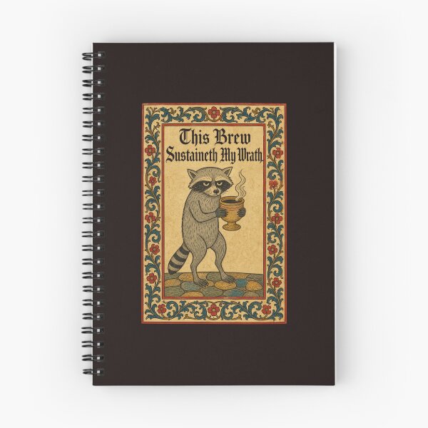 Item preview, This Brew Sustaineth My Wrath Medieval Raccoon Coffee Lover designed and sold by mari-kayden.