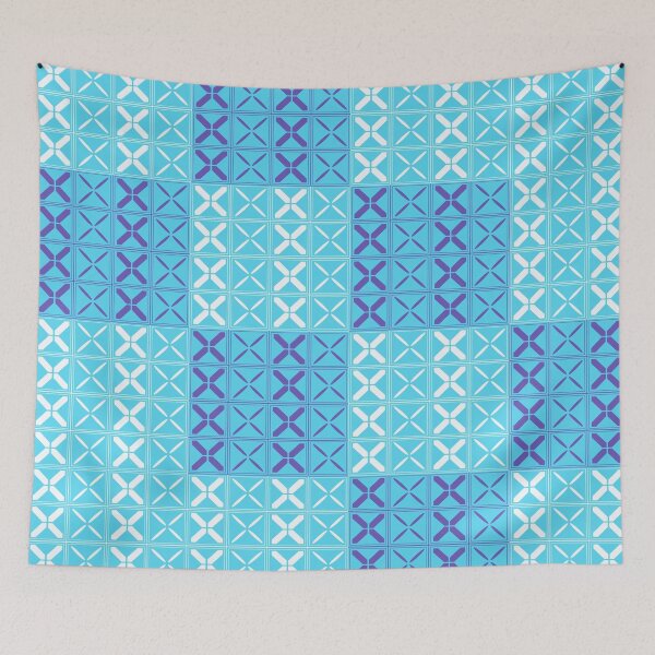 Item preview, Glacial Grid – Arctic Geometric Pattern designed and sold by Fun Funky Designs.
