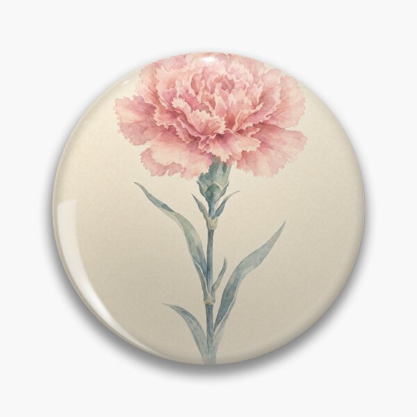 Item preview, January Birth Flower Carnation Watercolor | Botanical Wall Art designed and sold by FixationStudio.