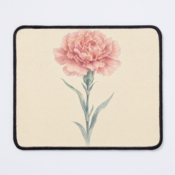 Item preview, January Birth Flower Carnation Watercolor | Botanical Wall Art designed and sold by FixationStudio.
