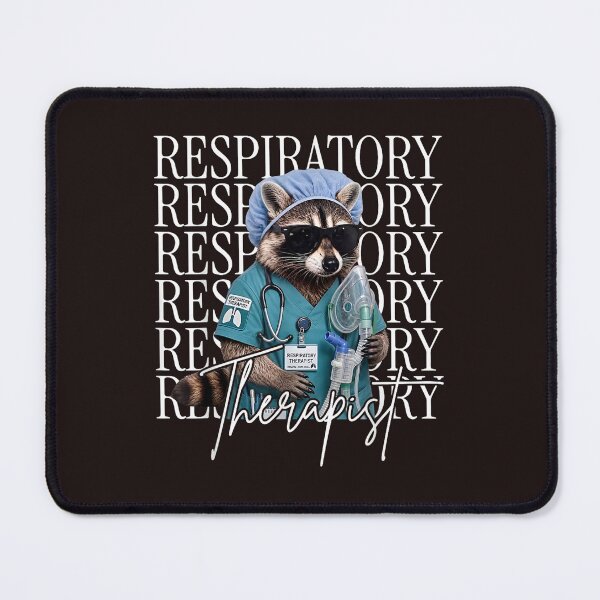 Item preview, Respiratory Therapist Raccoon RT Nurse Respiratory Therapy designed and sold by mari-kayden.