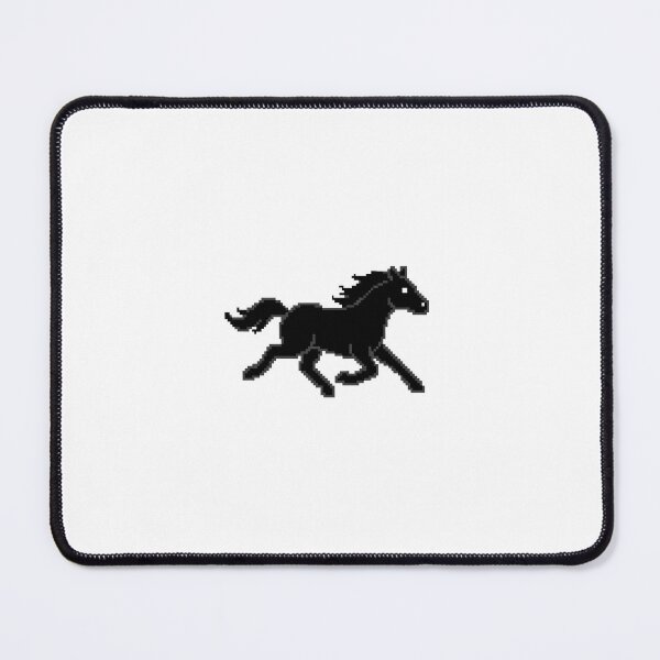 Item preview, Running Horse Silhouette Pixel Art designed and sold by Matilda Pixel.