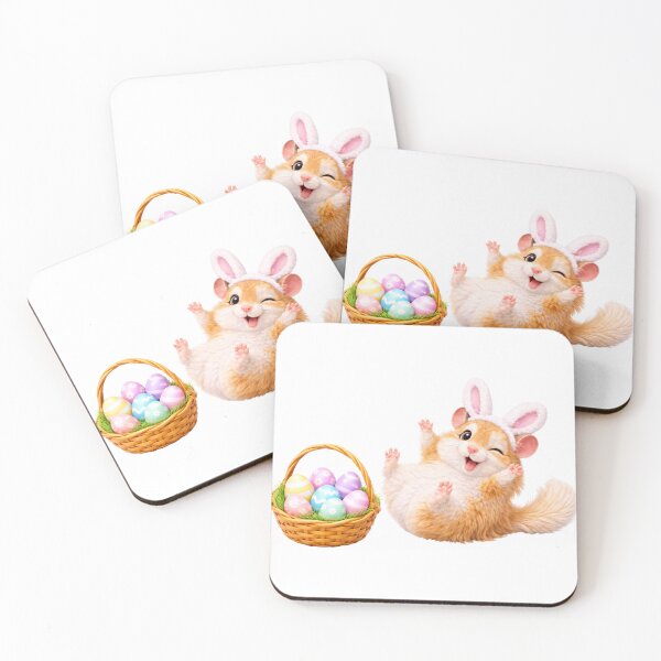 Item preview, Long Haired Hamster Easter Fun designed and sold by Sillytoe.