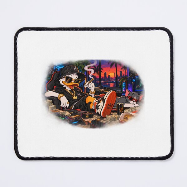Item preview, Colorful Street Gamer Duck and Cat designed and sold by AnthonyTrader01.