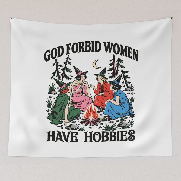Item preview, Funny Halloween Witch God Forbid Women Have Hobbies  designed and sold by Mind Ocustdaleman.