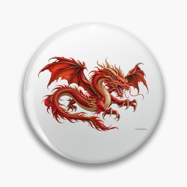 Item preview, Crimson Sky Dragon – Chinese Dragon in Flight designed and sold by BlingandGifts.