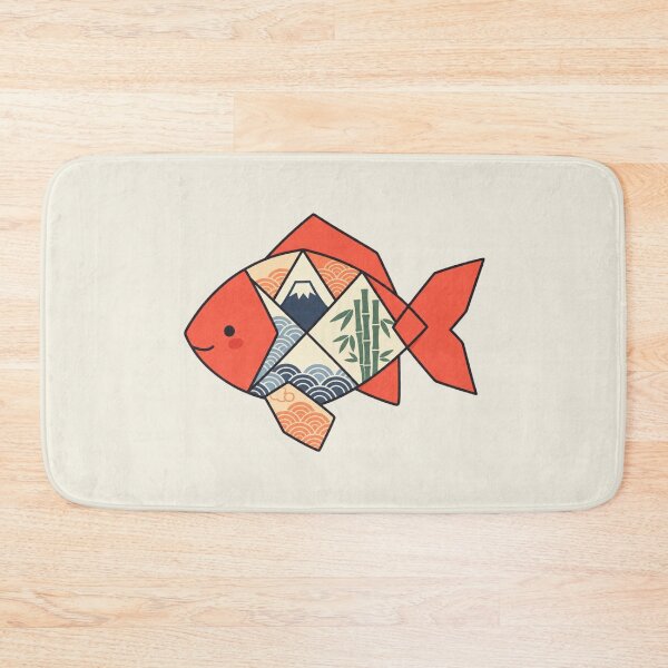 Item preview, Kawaii Japanese Origami Fish | Fuji, Waves & Bamboo Art designed and sold by MrDev.