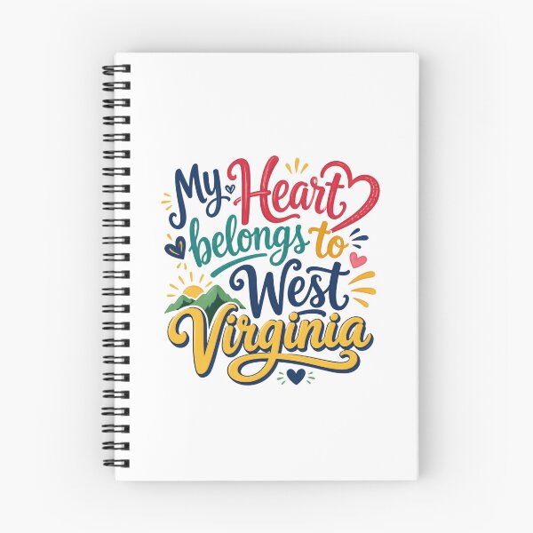 Item preview, My Heart Belongs to West Virginia - Cute Souvenir Travelers Gift for Men Women & Kids  designed and sold by Mozaic Clothes.