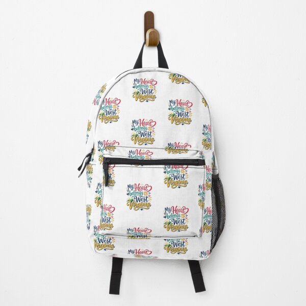 Item preview, My Heart Belongs to West Virginia - Cute Souvenir Travelers Gift for Men Women & Kids  designed and sold by Mozaic Clothes.