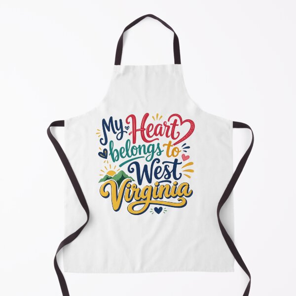 Item preview, My Heart Belongs to West Virginia - Cute Souvenir Travelers Gift for Men Women & Kids  designed and sold by Mozaic Clothes.