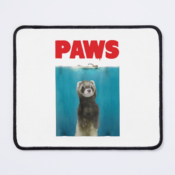 Item preview, Paws Ferret Shark Parody Movie Poster Art designed and sold by ronifas.