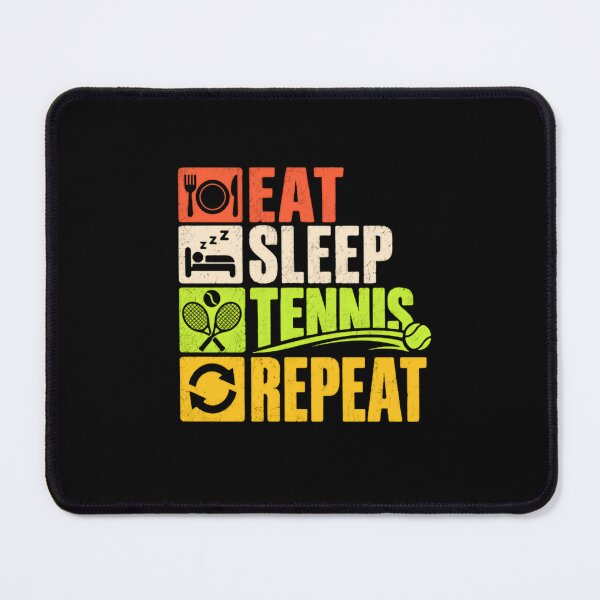 Item preview, Eat Sleep Tennis Repeat Tennis Player Tennis Fan Sports Lover designed and sold by SkeletonsDanger.