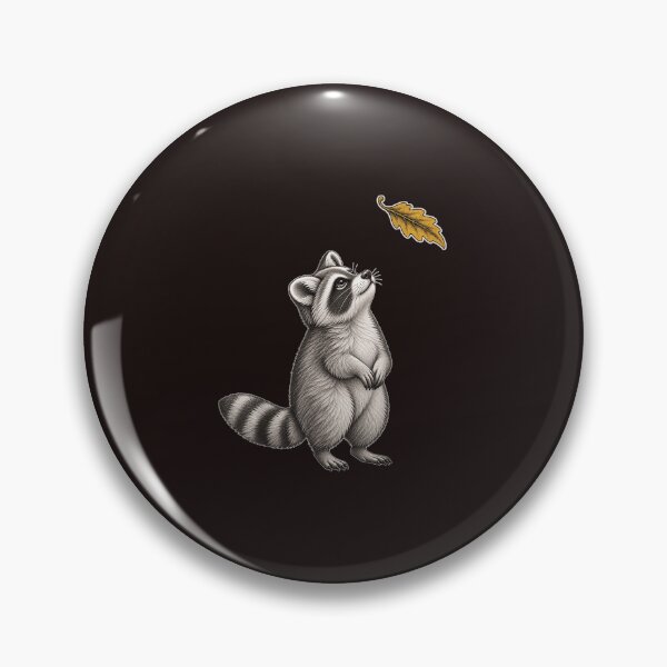 Item preview, Cute Raccoon Autumn Leaf Vintage Etching Nature Lover designed and sold by mari-kayden.