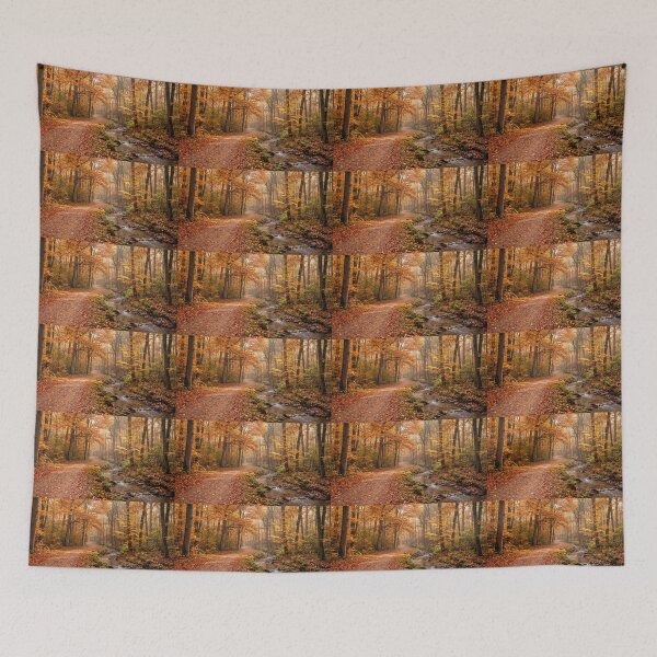 Item preview, Fallen Leaves Country Lane designed and sold by amusefullife.