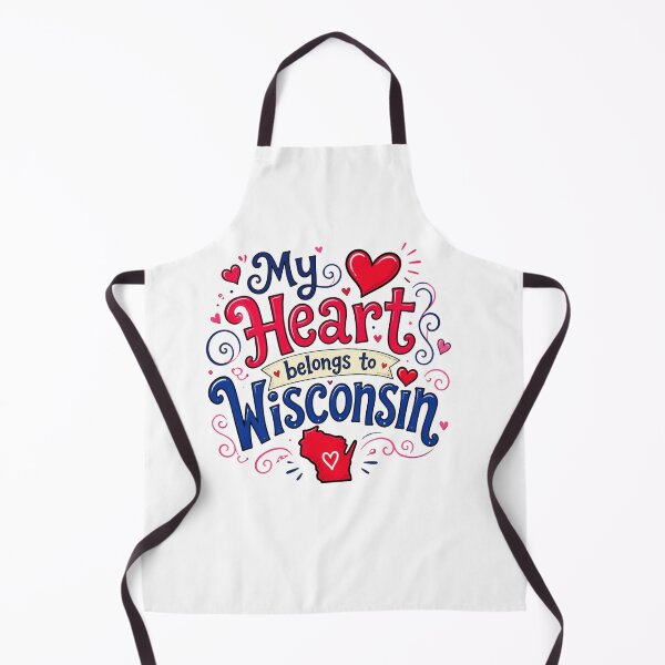Item preview, My Heart Belongs to Wisconsin - Cute Souvenir Travelers Gift for Men Women & Kids  designed and sold by Mozaic Clothes.