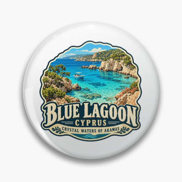 Item preview, Blue Lagoon Cyprus Crystal Waters Of Akamas Travel Destination Vacation designed and sold by Star3NowForMe.