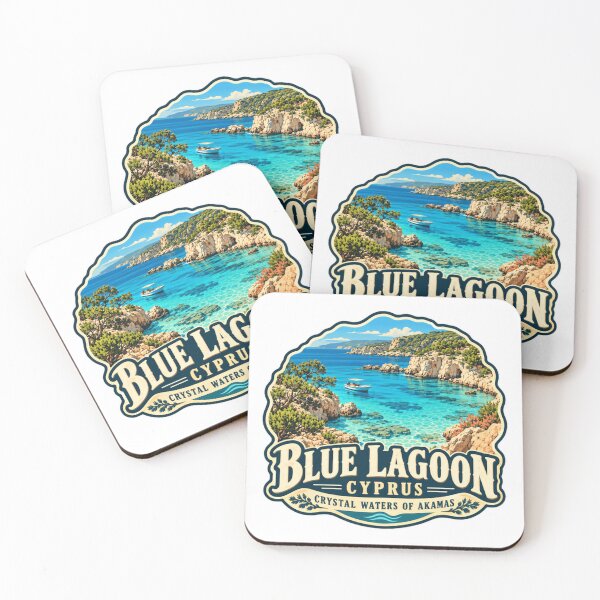 Item preview, Blue Lagoon Cyprus Crystal Waters Of Akamas Travel Destination Vacation designed and sold by Star3NowForMe.