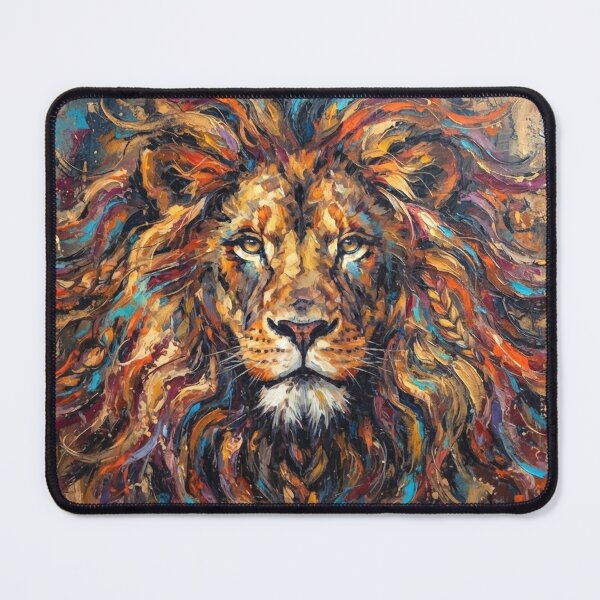 Item preview, Lionhead abstract painting designed and sold by Stevercortinas.