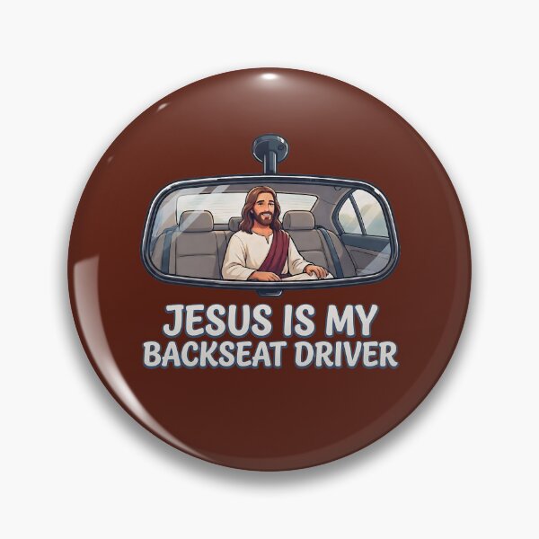 Item preview, Jesus Is My Backseat Driver Funny Christian Meme designed and sold by FrozenFits.