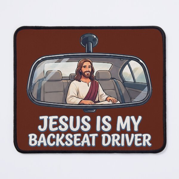 Item preview, Jesus Is My Backseat Driver Funny Christian Meme designed and sold by FrozenFits.