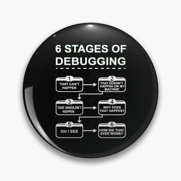 Item preview,  Stages of Debugging Programmer Code Flowchart designed and sold by bantyone.