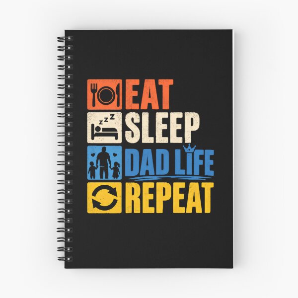 Item preview, Eat Sleep Dad Life Repeat Father Everyday Dad Life designed and sold by SkeletonsDanger.