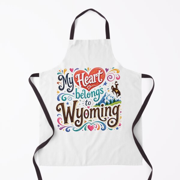 Item preview, My Heart Belongs to Wyoming - Cute Souvenir Travelers Gift for Men Women & Kids  designed and sold by Mozaic Clothes.