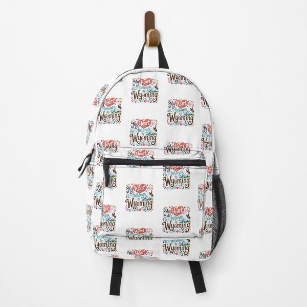 Item preview, My Heart Belongs to Wyoming - Cute Souvenir Travelers Gift for Men Women & Kids  designed and sold by Mozaic Clothes.