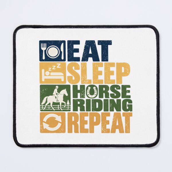 Item preview, Eat Sleep Horse Riding Repeat Equestrian Horse Rider Gift designed and sold by NeedForParks.