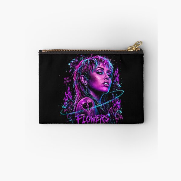 Item preview, Miley Cyrus Flowers Neon Portrait designed and sold by JMS-Artvintage.