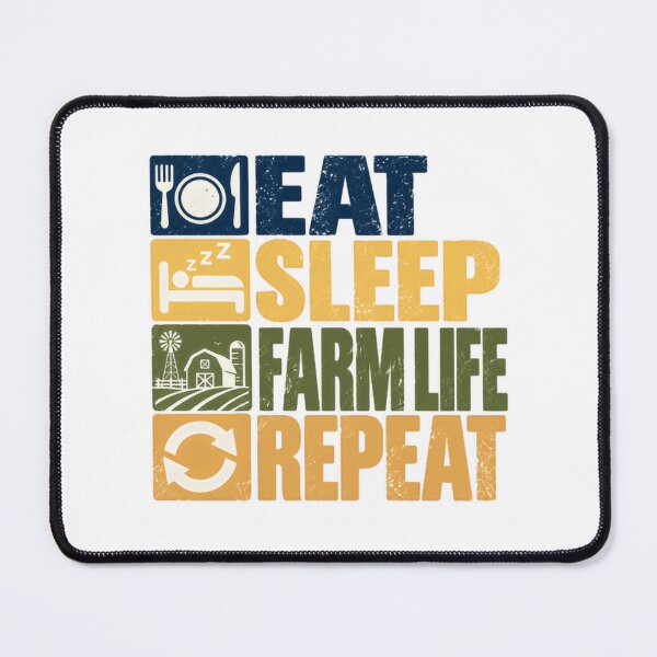 Item preview, Eat Sleep Farm Life Repeat Farmer Farming Agriculture designed and sold by NeedForParks.