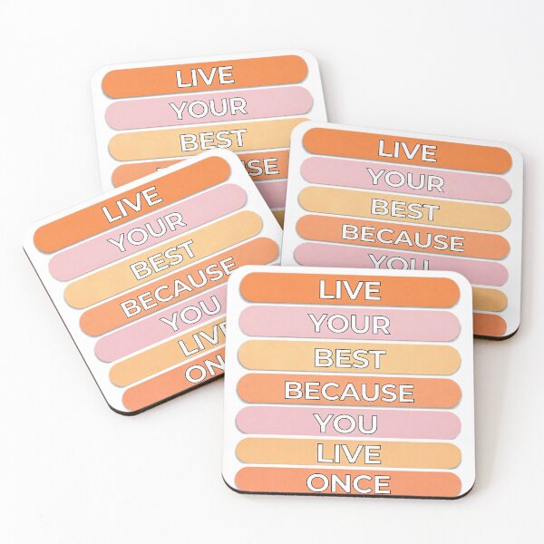 Item preview, Live Your Best Because You Live Once designed and sold by GoodPlaceToShop.
