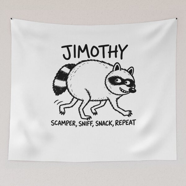 Item preview, Jimothy Raccoon cute meme designed and sold by ViolettaGlass.