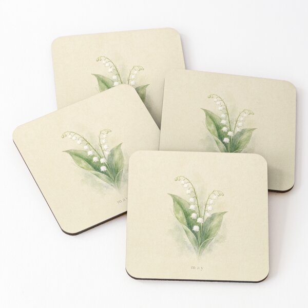 Item preview, May Birth Flower Lily of the Valley Watercolor | Botanical Wall Art designed and sold by FixationStudio.