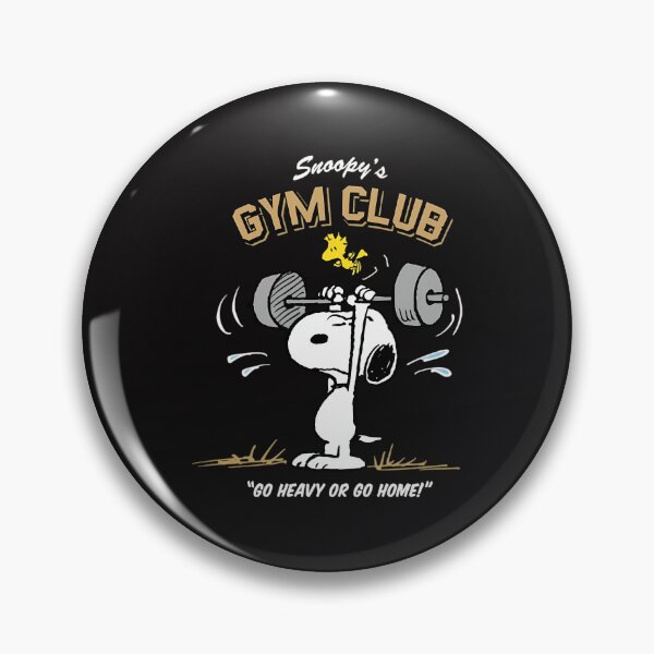 Item preview, Funny Retro Peanuts Snoopy Gym Go Heavy Or Go Home designed and sold by DerrickHuntley0.