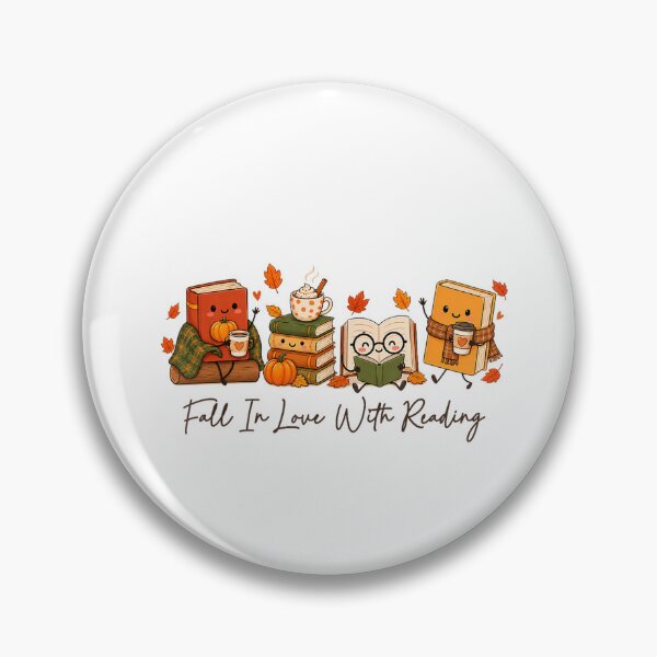 Item preview, Fall In Love With Reading Book Autumn Pumpkin Spice Teacher designed and sold by mari-kayden.