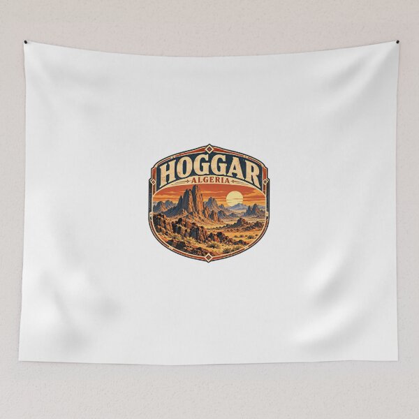 Item preview, Hoggar Algeria Sahara Desert Travel Explorer Souvenir designed and sold by Star3NowForMe.
