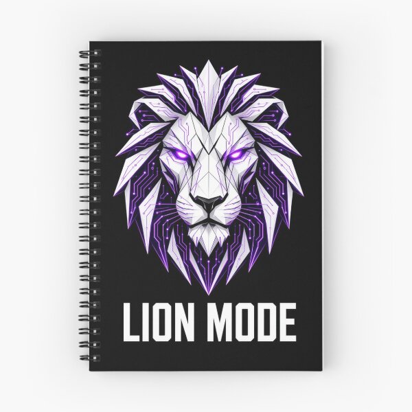 Item preview, Lion Mode Geometric Lion T-Shirt – Cyber Tech Streetwear Graphic Tee for Men & Women designed and sold by FakePeopleSuck.