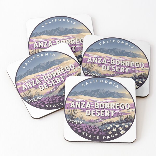 Item preview, Anza-Borrego Desert Sand Verbena Bloom Round Sticker California State Park designed and sold by DetourDgn.