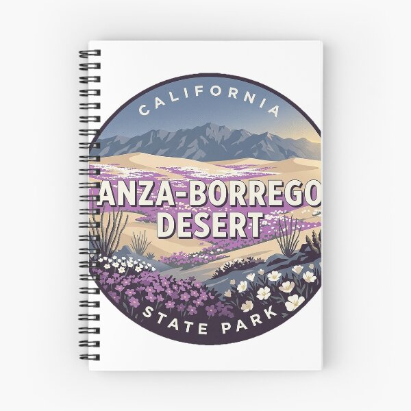 Item preview, Anza-Borrego Desert Sand Verbena Bloom Round Sticker California State Park designed and sold by DetourDgn.