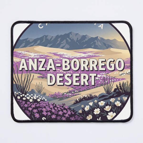 Item preview, Anza-Borrego Desert Sand Verbena Bloom Round Sticker California State Park designed and sold by DetourDgn.
