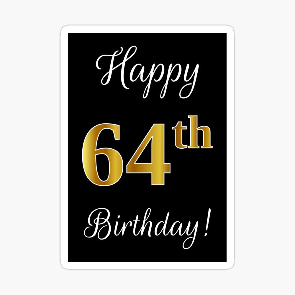 11+ Happy Birthday 64Th