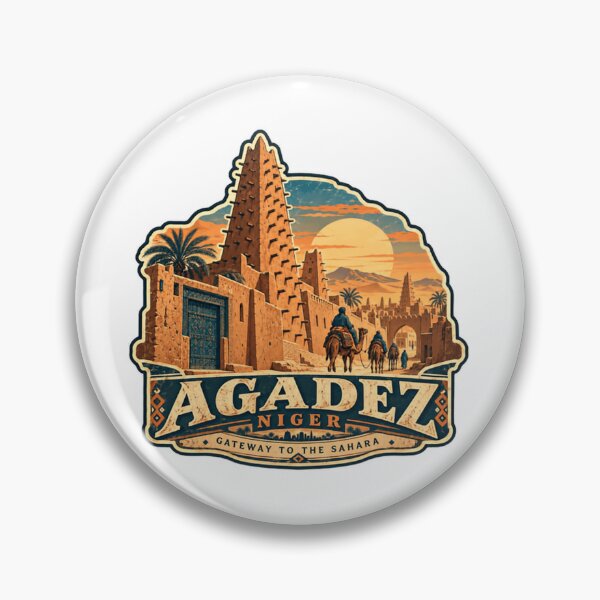 Item preview, Agadez Niger Gateway To The Sahara Africa Travel Souvenir Exploration designed and sold by Star3NowForMe.